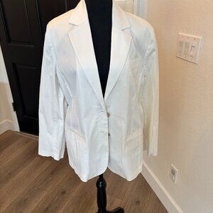 CHICOS white cotton blazer
